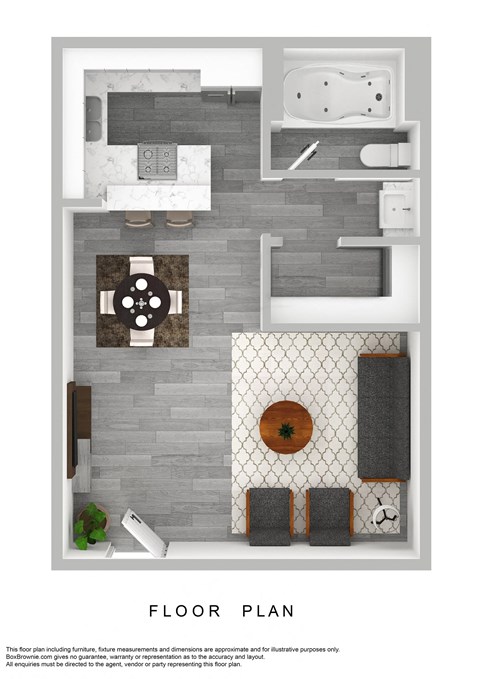 Studio Floorplan at Avani North Tucson Apartments